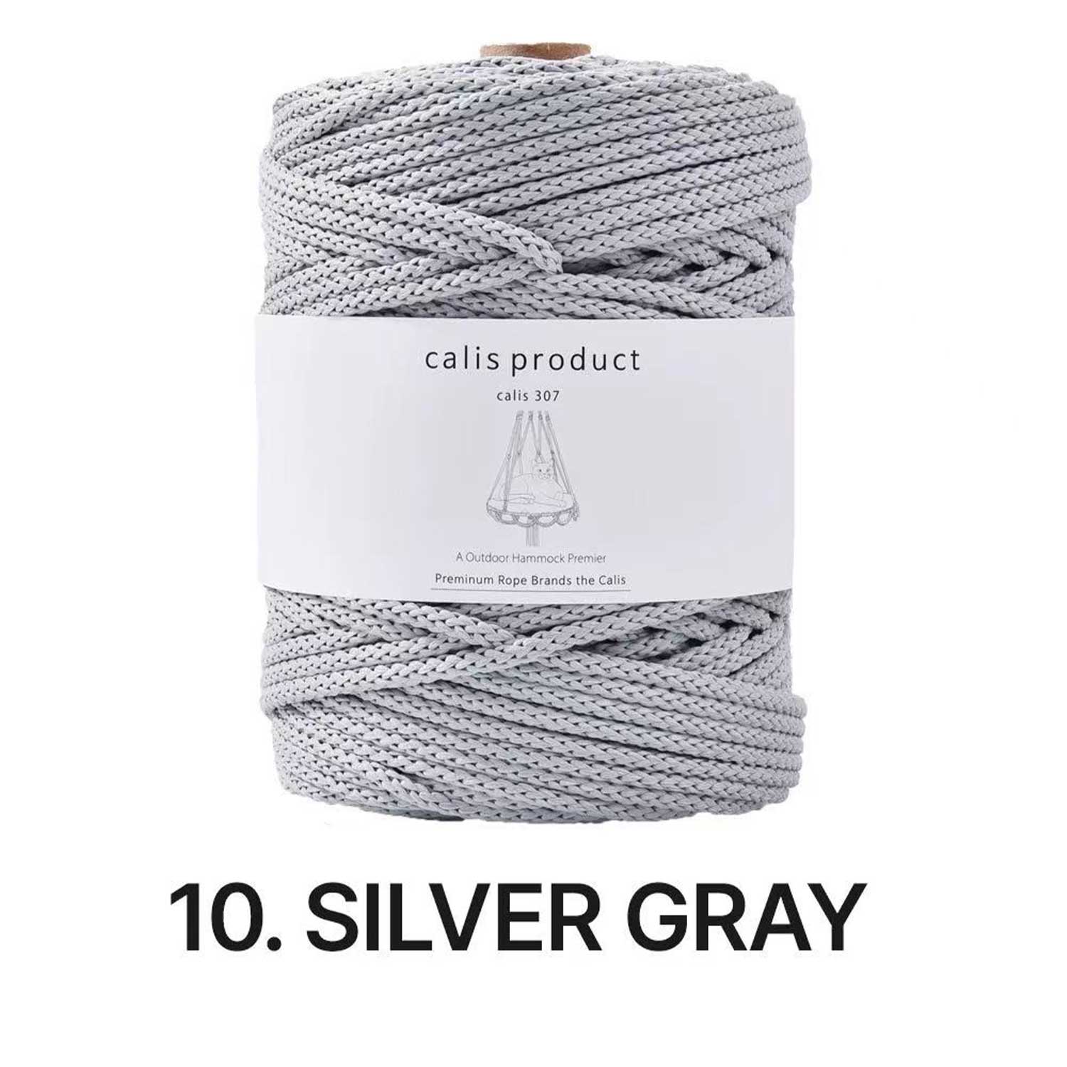 5mm Matte Polyester Round Cord - Hollow Core Braided Yarn for Crochet, Macramé & DIY Home Decor (35oz/600g)