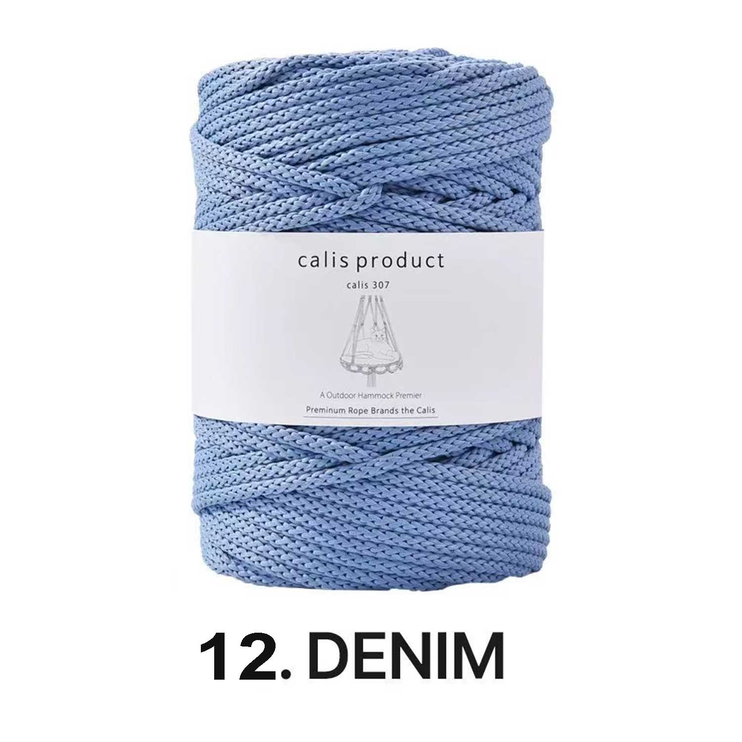 5mm Matte Polyester Round Cord - Hollow Core Braided Yarn for Crochet, Macramé & DIY Home Decor (35oz/600g)