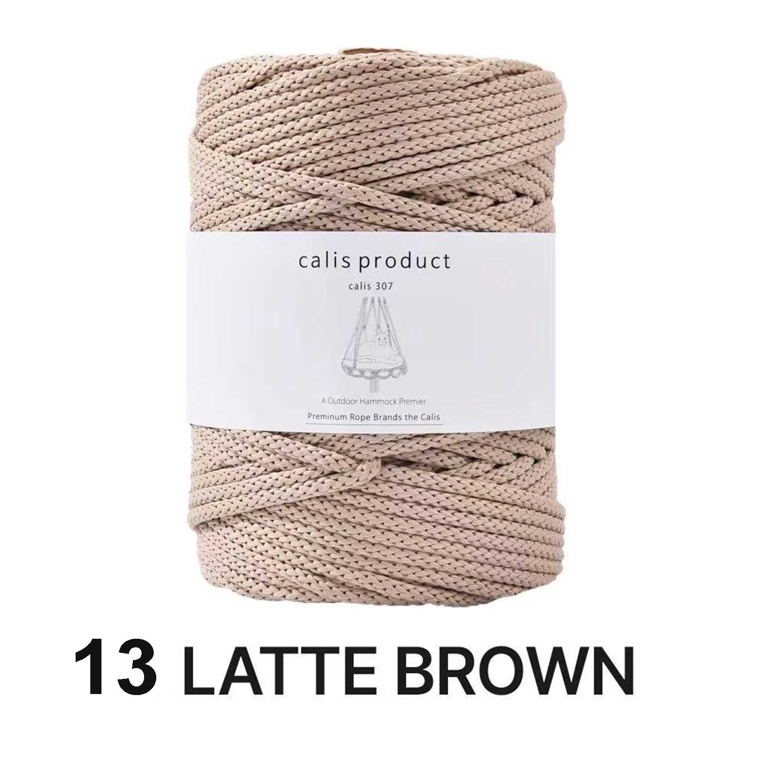 5mm Matte Polyester Round Cord - Hollow Core Braided Yarn for Crochet, Macramé & DIY Home Decor (35oz/600g)