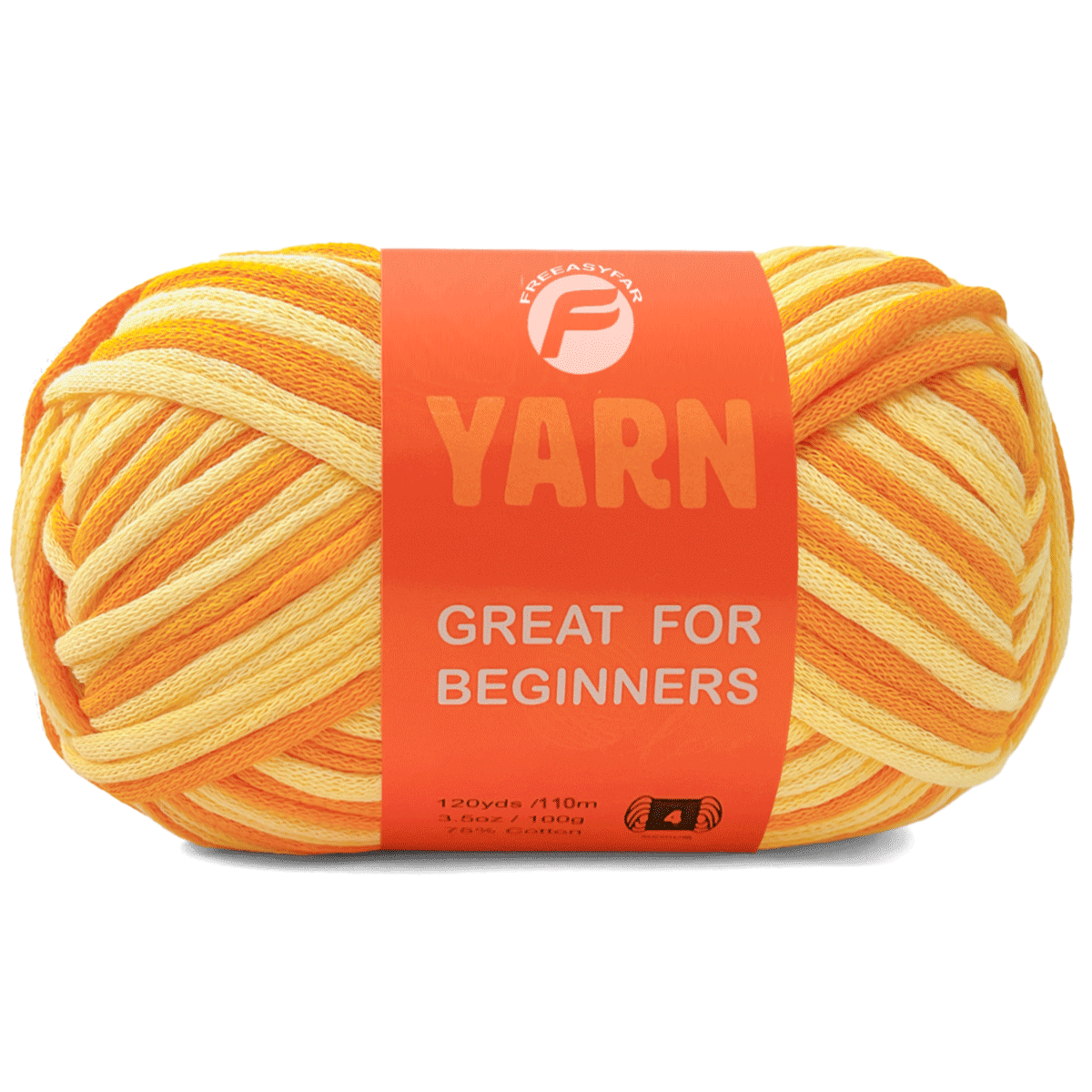 Sunflower Easy Peasy Beginner Yarn - 3.5 oz / 120 yards - Worsted Weight #4