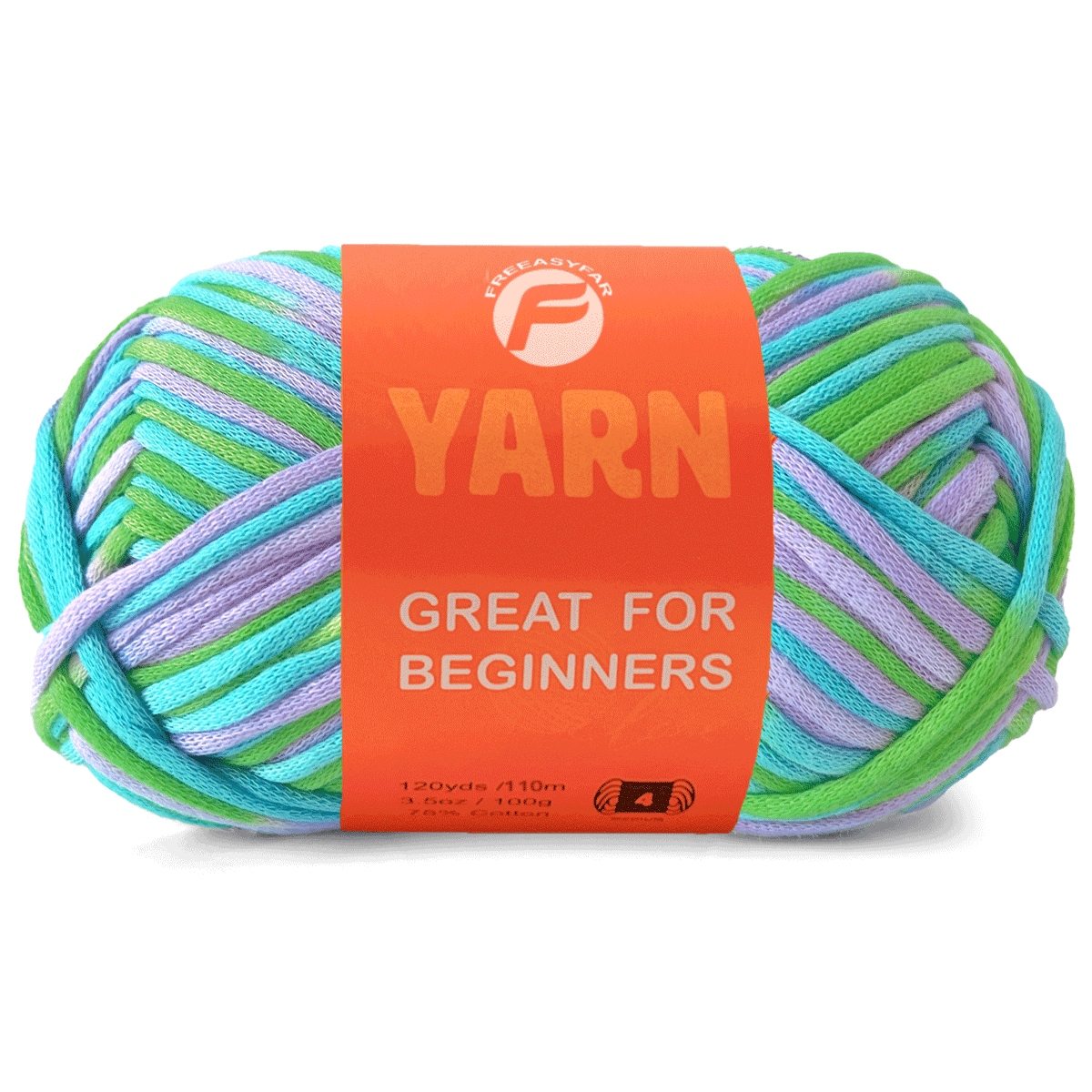 Ocean Breeze Easy Peasy Beginner Yarn - 3.5 oz / 120 yards - Worsted Weight #4