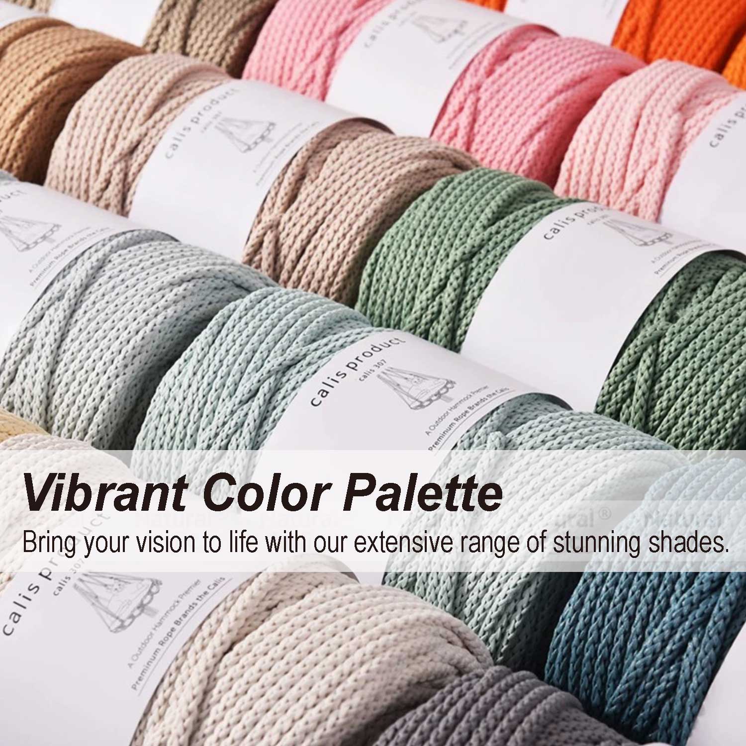 5mm Matte Polyester Round Cord - Hollow Core Braided Yarn for Crochet, MacramΓ© & DIY Home Decor οΌ35oz/600g)