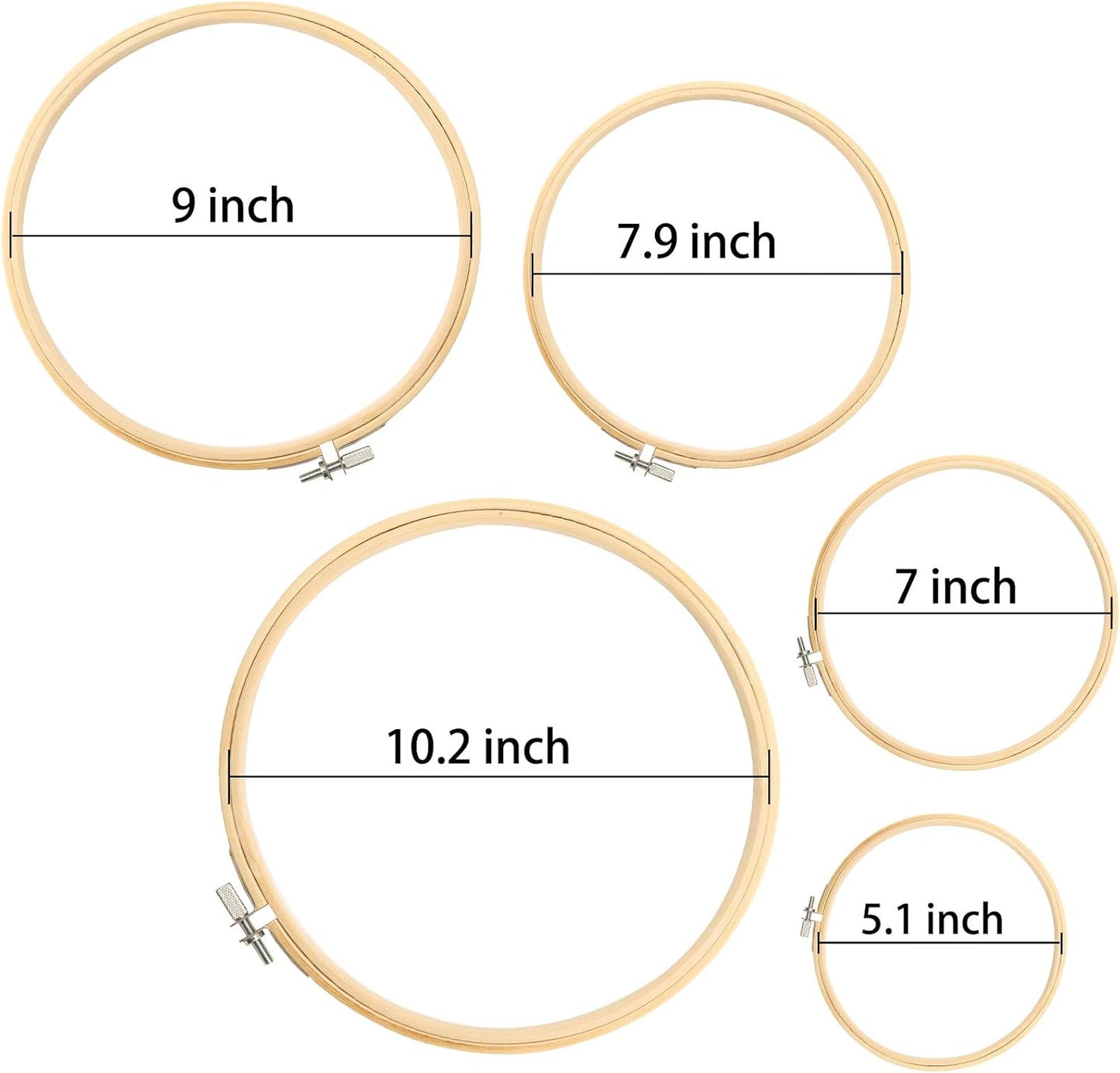 Embroidery Kit 215 Pcs,100 Colors Threads,5 Pcs Embroidery Hoops,3 Pcs Aida Cloth,40 Sewing Pins, Cross Stitch Tools and Embroidery Starter Kit for Adults and Kids Beginners Freeasyfar