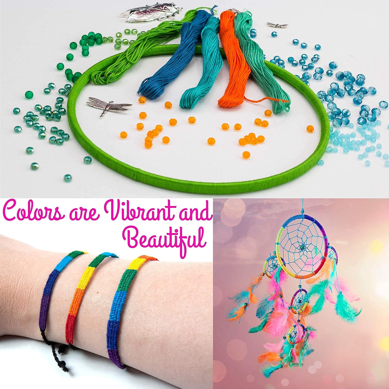 447 Colors Embroidery Floss | Rainbow Thread for Embroidery, Cross Stitch Thread Freeasyfar