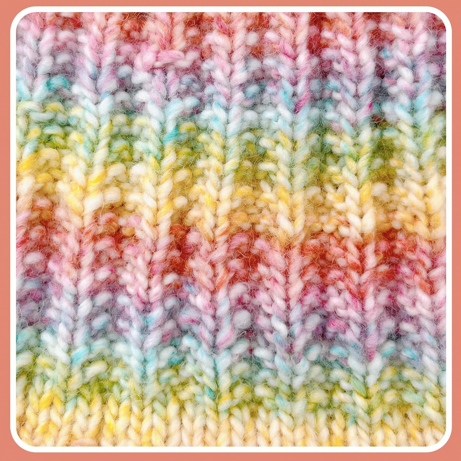 2 Pack Variegated Wool Blend Yarn, #3 DK, 20% Wool 80% Acrylic, , Single-Ply Wool Yarn Freeasyfar