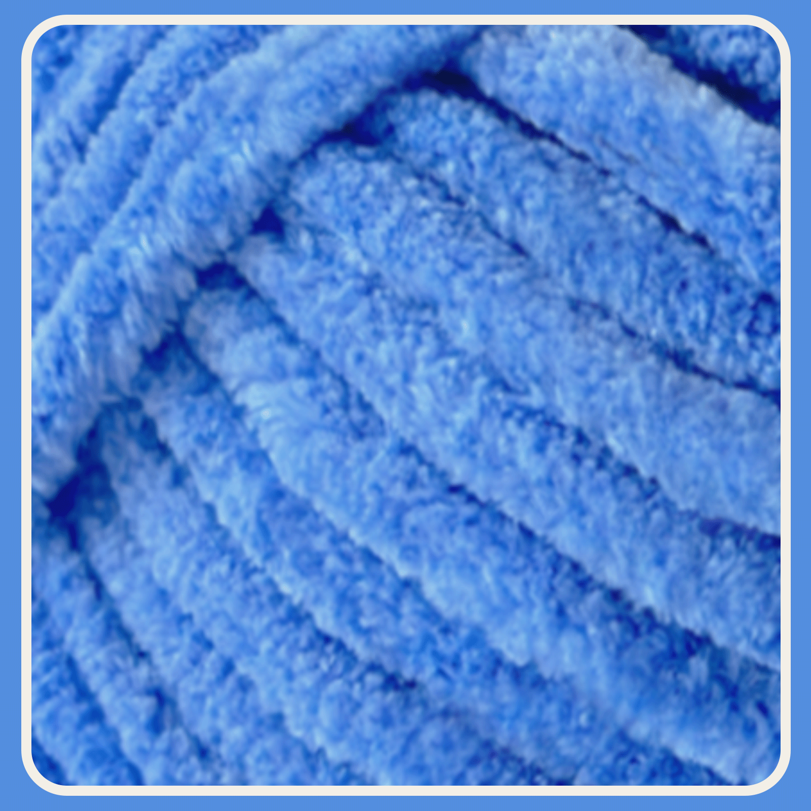 Denim Blue Velvet Chenille Yarn for Crocheting and Knitting – Bulky (93 Yards/100g), Extra Soft Plush Yarn Freeasyfar
