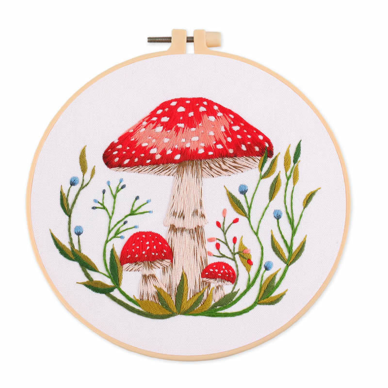 4 pcs of Embroidery Starter kit with Patterns and Instructions