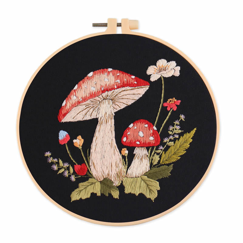 4 pcs of Embroidery Starter kit with Patterns and Instructions