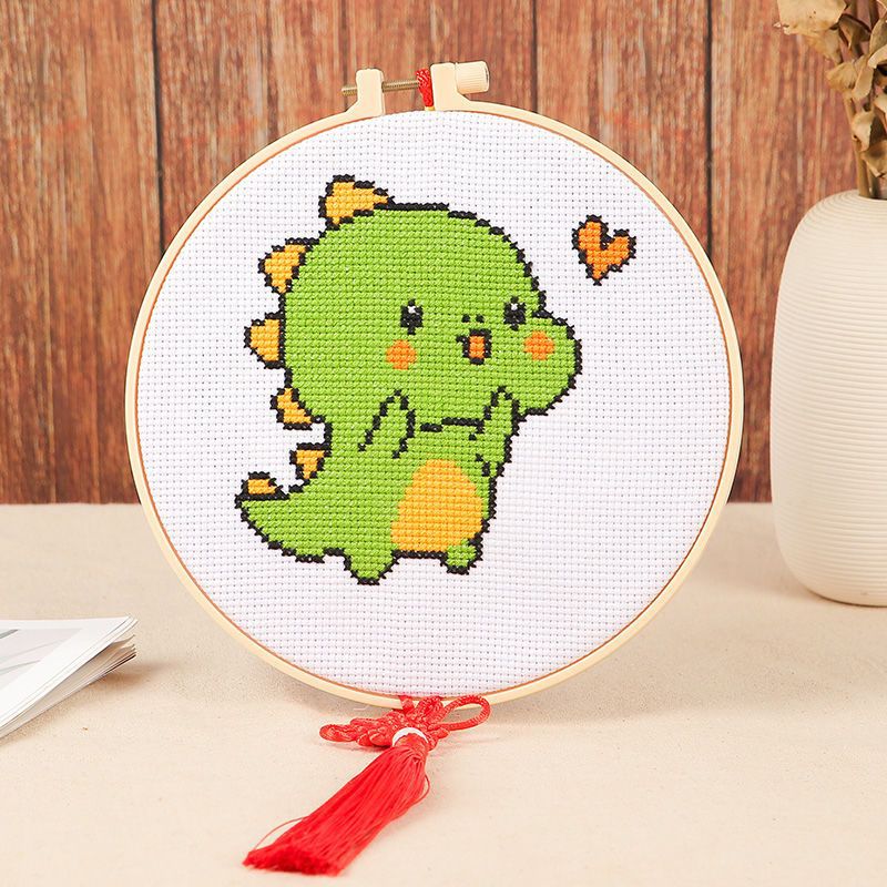 8PCS Beginner Cartoon Embroidery Kit for Adults, Hand Embroidery Kit for Kids Freeasyfar