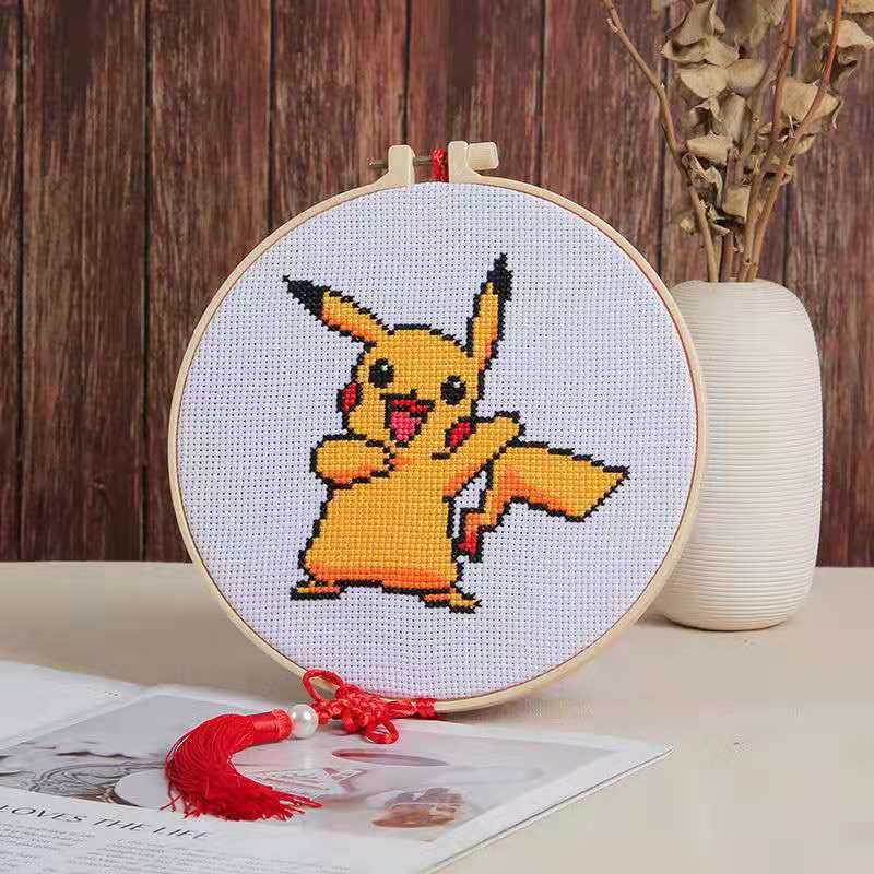 8PCS Beginner Cartoon Embroidery Kit for Adults, Hand Embroidery Kit for Kids Freeasyfar