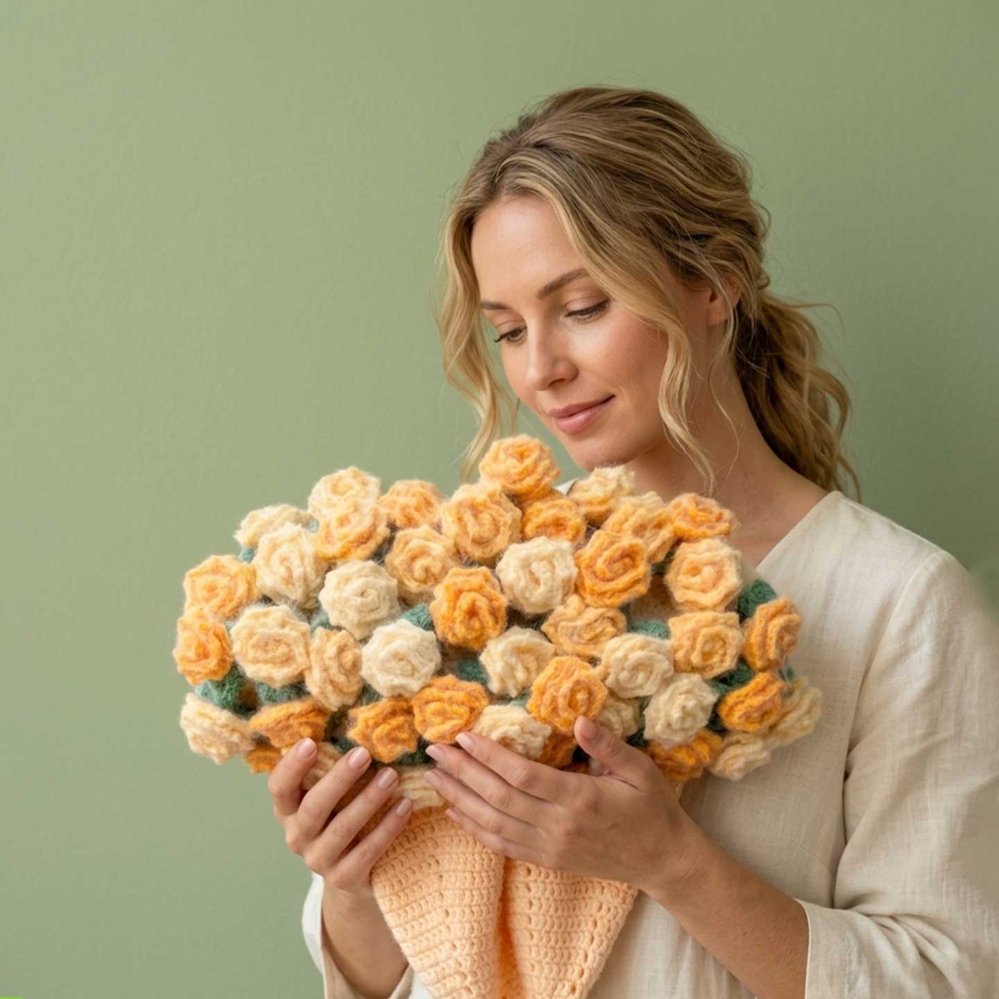 Rose Bouquet Blanket Freeasyfar