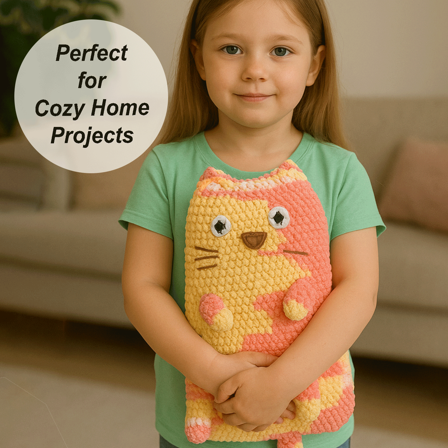 6 Pack Bulky Variegated Chenille Yarn for Crocheting and Knitting Freeasyfar