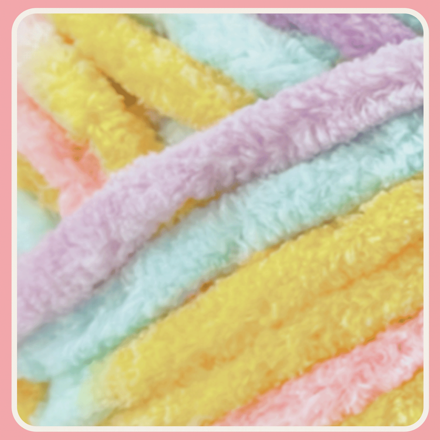 Velvet Chenille Yarn for Crocheting and Knitting – Bulky (93 Yards/100g), Extra Soft Polyester Chunky Yarn for DIY Crafts, Plush Toys, Blankets-Sunshine Mix