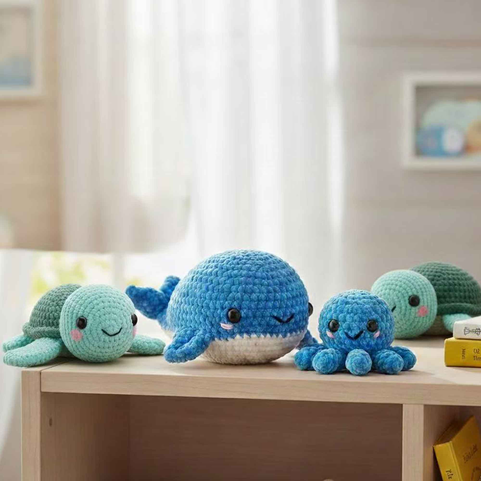 4 Pack Velvet Bulky Chenille Yarn Freeasyfar