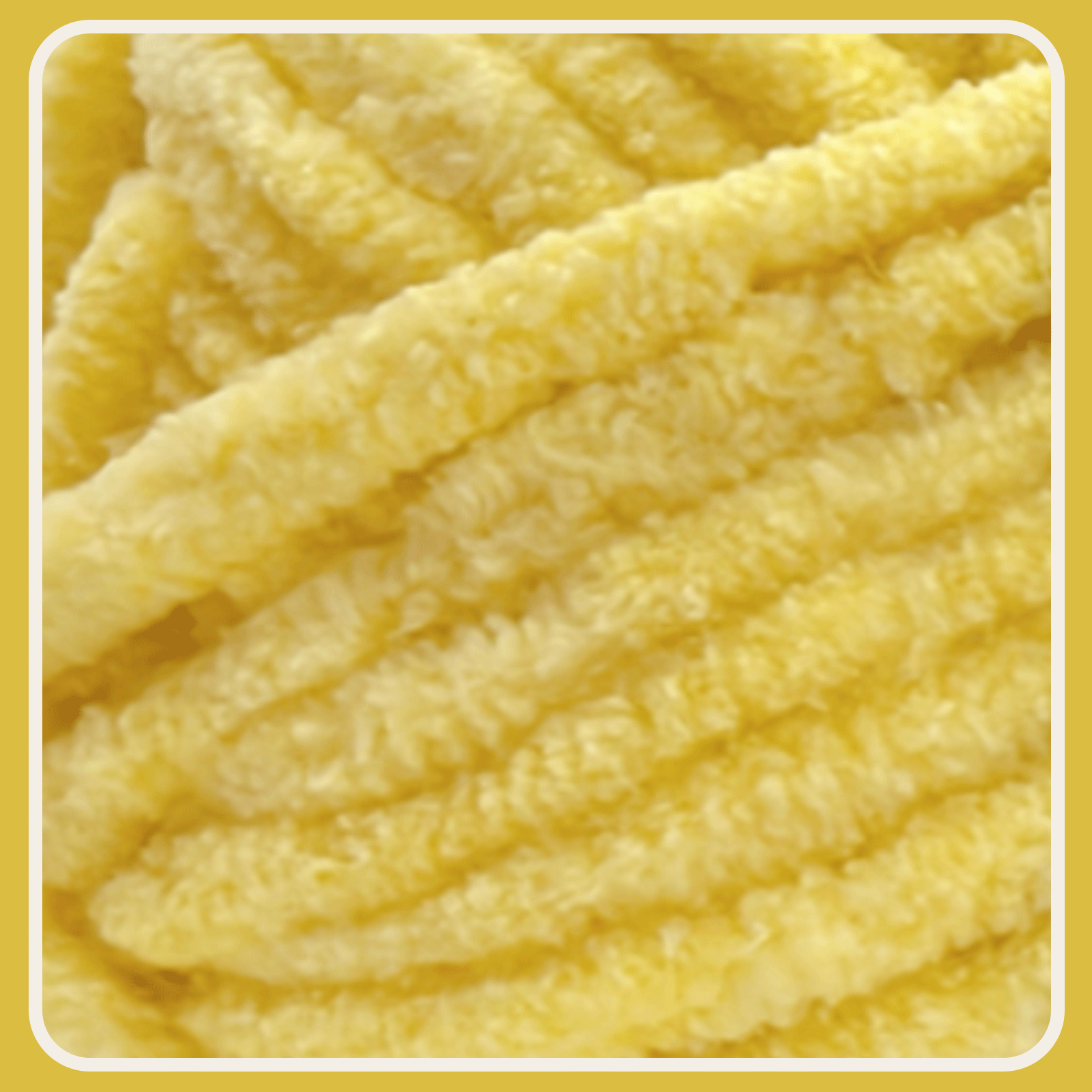 Yellow Velvet Chenille Yarn for Crocheting and Knitting – Bulky (93 Yards/100g), Extra Soft Plush Yarn Freeasyfar