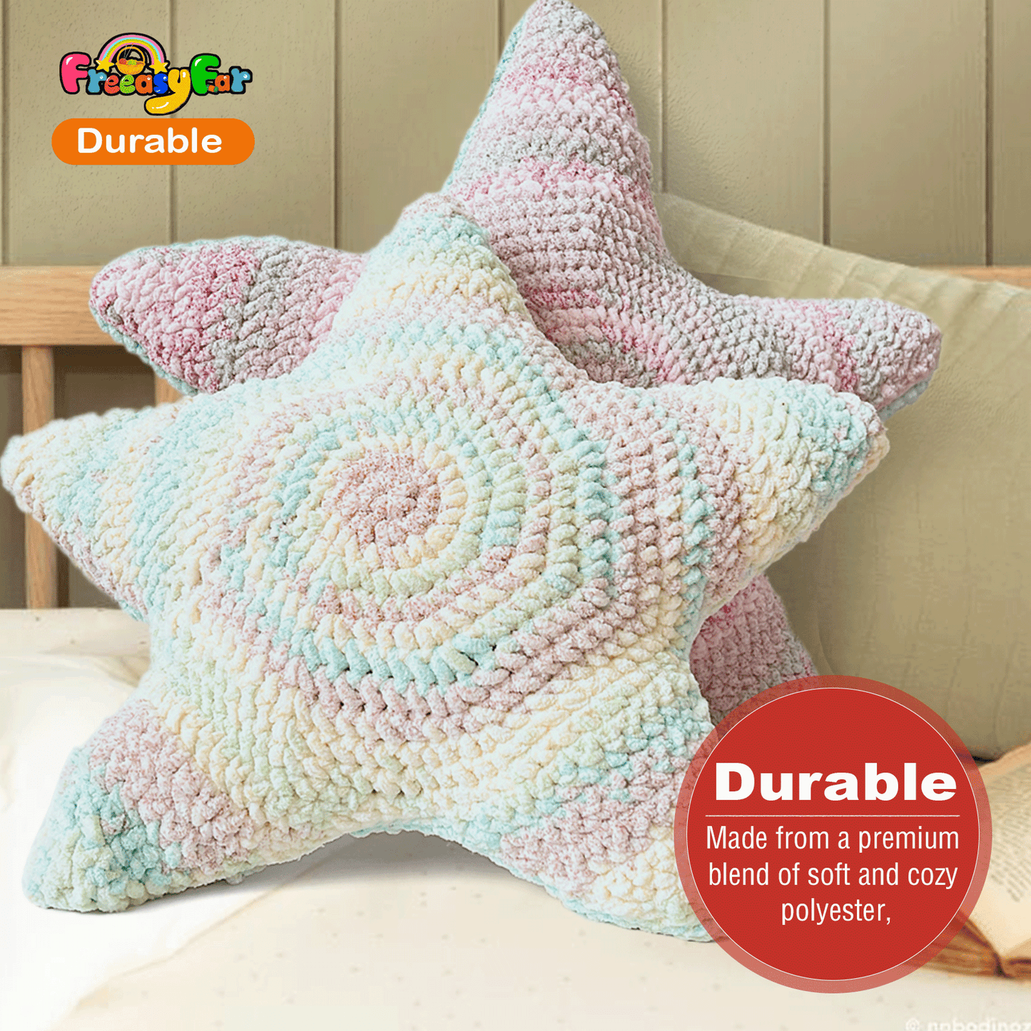 Super Soft and Cozy Chenille Yarn for Crocheting and Knitting -Easy to Crochet with-#5 Bulky-3.5oz/93yds Each Skein-Chunky Plush Yarn for Hand Craft Blanket Ammigurumi-Blushing Pink