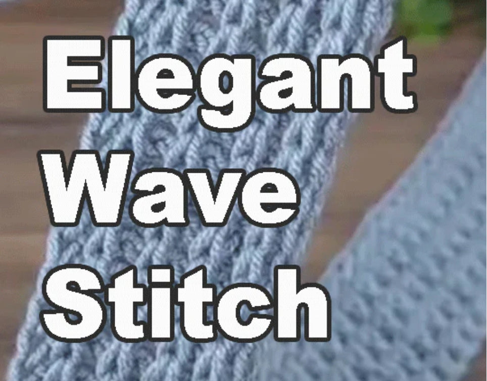 Quick Crochet Tip | Elegant Wave Stitch #crochet