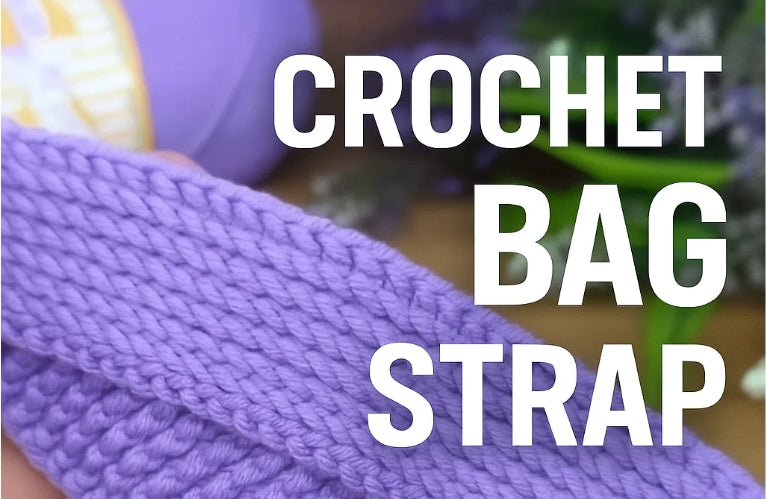 How to Crochet a Strong & Neat Bag Strap #crochet