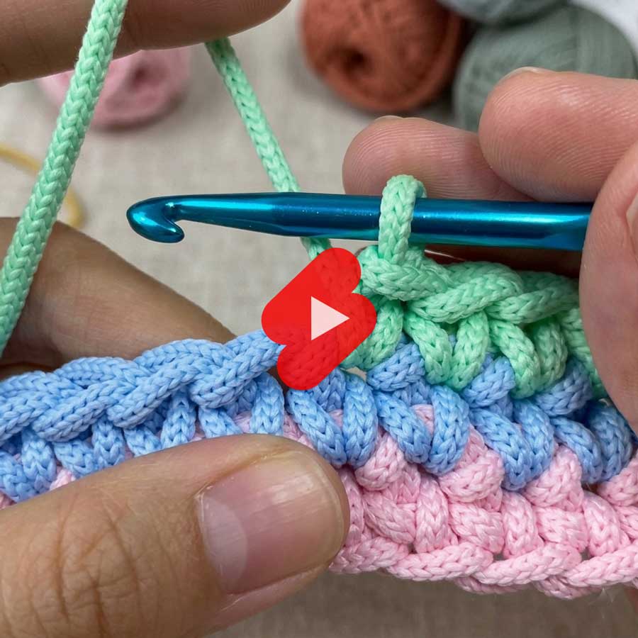 Basic Stitches:  single crochet (sc)
