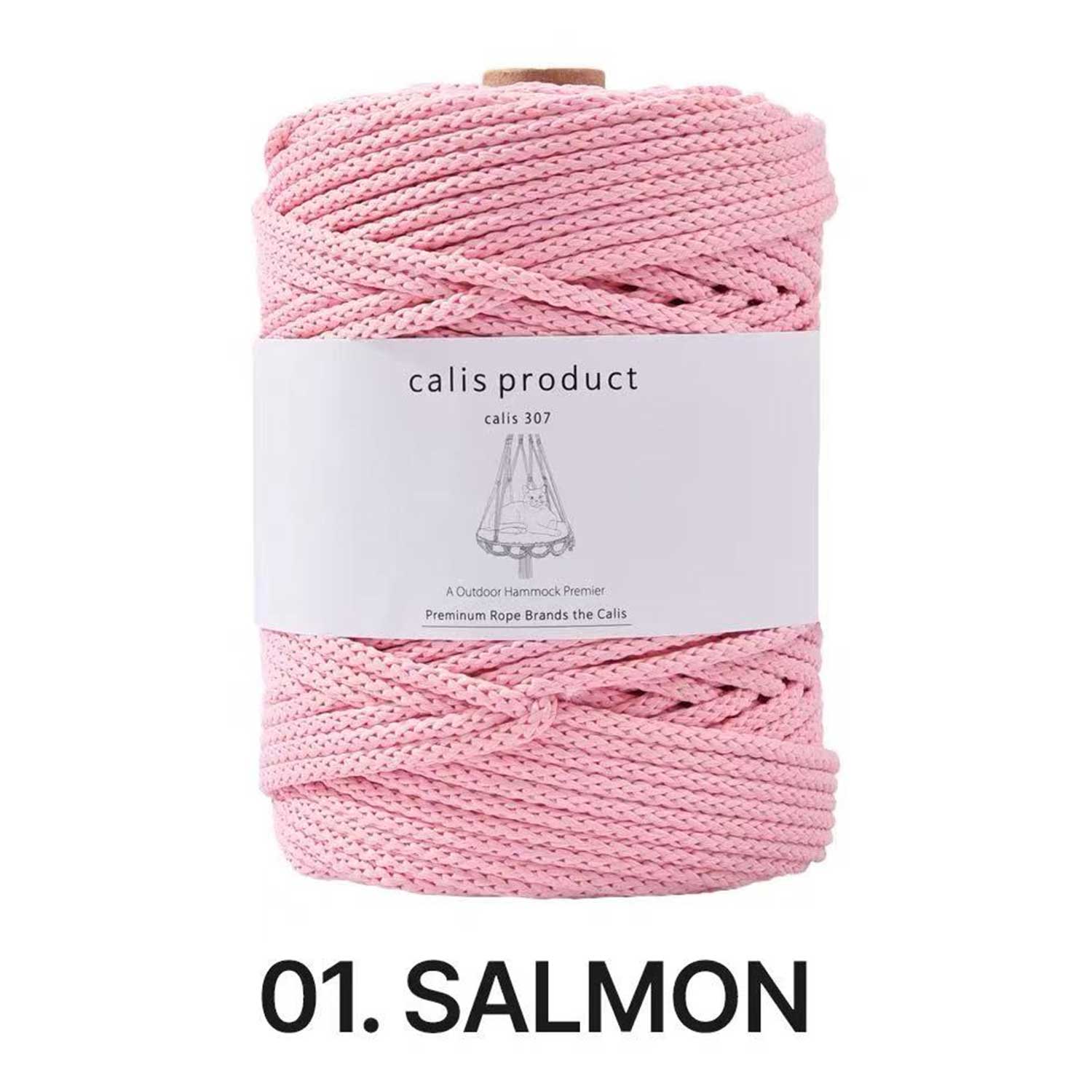 5mm Matte Polyester Round Cord - Hollow Core Braided Yarn for Crochet, Macramé & DIY Home Decor （35oz/600g)