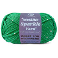 Metallic Sparkle Yarn for Crochet and Knitting with Easy-to-See Stitches
