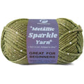 Metallic Sparkle Yarn for Crochet and Knitting with Easy-to-See Stitches