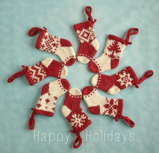 Mini Christmas stocking ornament