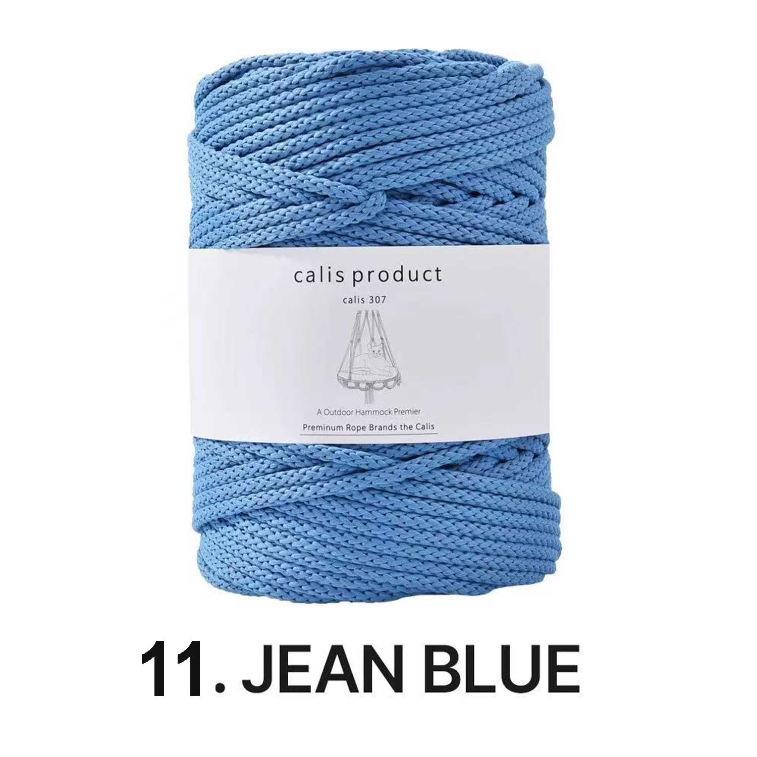 5mm Matte Polyester Round Cord - Hollow Core Braided Yarn for Crochet, Macramé & DIY Home Decor （35oz/600g)