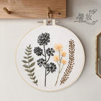 3 Sets Embroidery Kit,Cross Stitch Kits for Beginners,Needlepoint Kits for Adults with Easy Floral Pattern Hand Crafts,Hoop,Needle,Mothers Day Gifts Freeasyfar