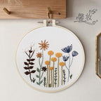 3 Sets Embroidery Kit,Cross Stitch Kits for Beginners,Needlepoint Kits for Adults with Easy Floral Pattern Hand Crafts,Hoop,Needle,Mothers Day Gifts Freeasyfar