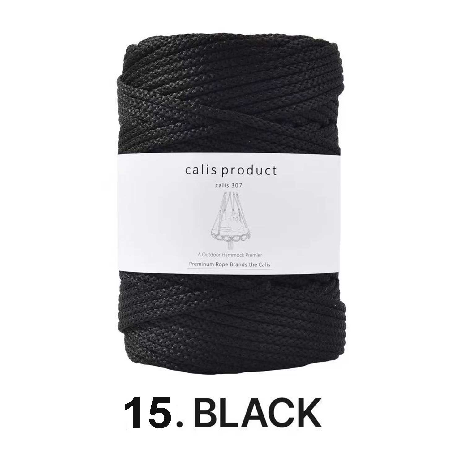 5mm Matte Polyester Round Cord - Hollow Core Braided Yarn for Crochet, Macramé & DIY Home Decor （35oz/600g)