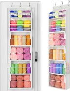 Hanging Yarn Storage Organizer with 6 Zippered Closure Compartments