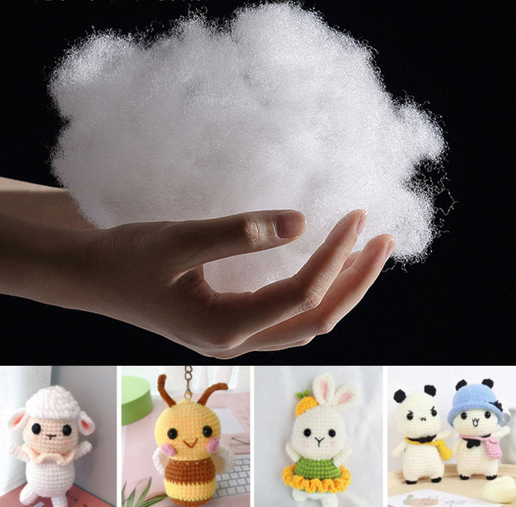 Soft Polyester Fiberfill Stuffing for Stuffed Animals, Crafts, Crochet