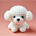 Crochet cute puppy-Bichu Freeasyfar