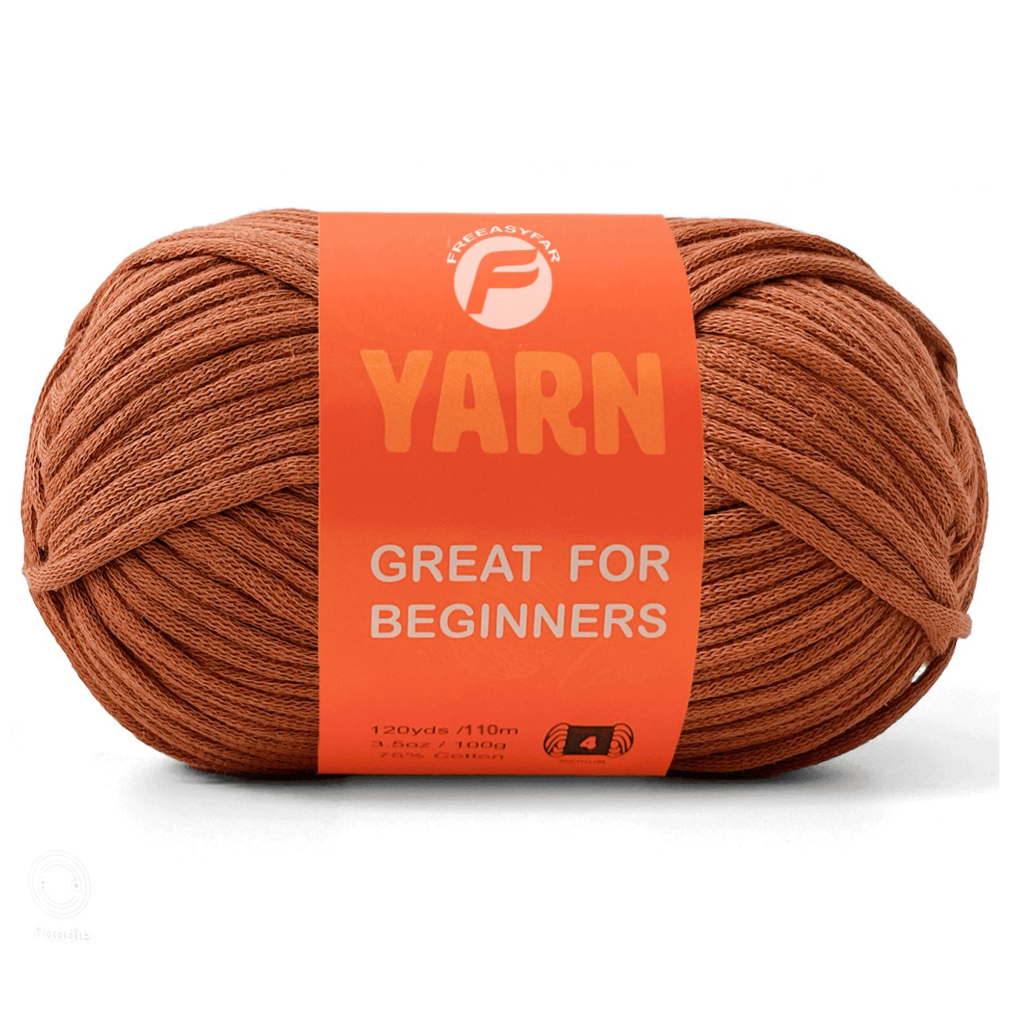 Latte Easy Peasy Beginner Yarn - 3.5 oz / 120 yards - Worsted Weight #4