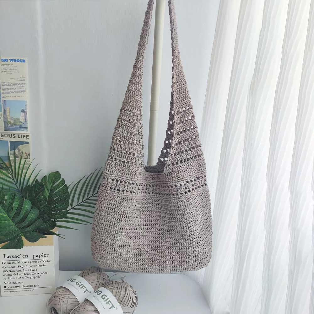 100% Cotton Raffia Yarn - 308yds Washable Straw Yarn for Crochet Summer Hats & Beach Bags