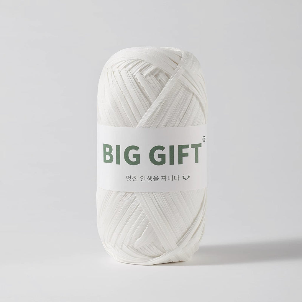 100% Cotton Raffia Yarn - 308yds Washable Straw Yarn for Crochet Summer Hats & Beach Bags