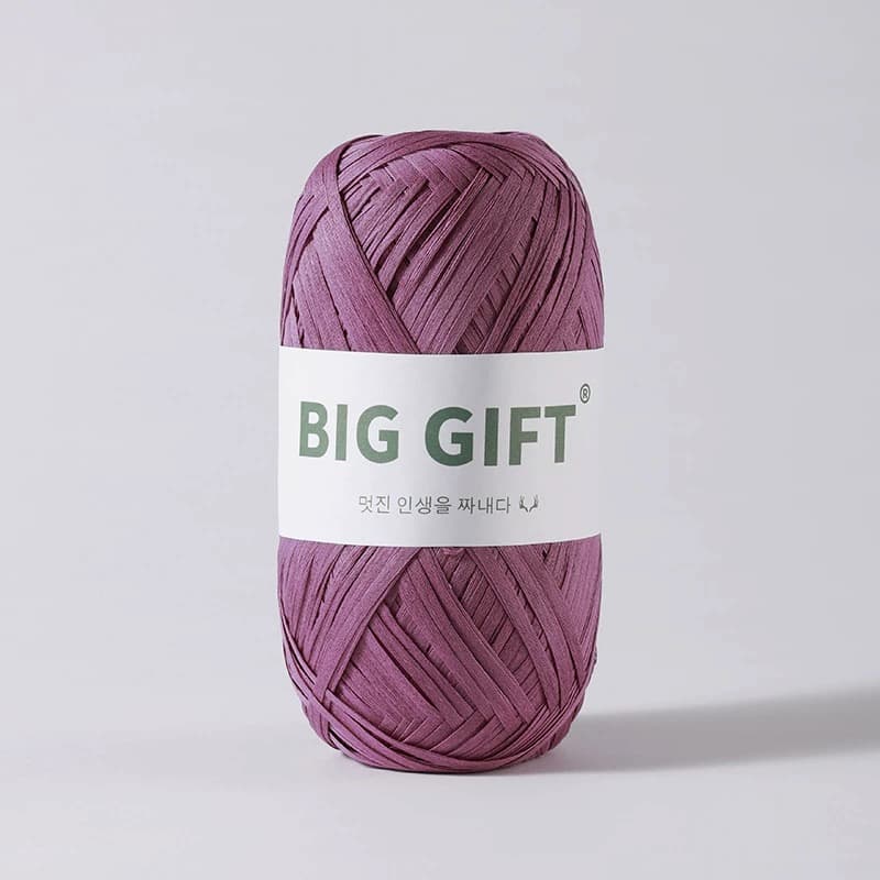 100% Cotton Raffia Yarn - 308yds Washable Straw Yarn for Crochet Summer Hats & Beach Bags