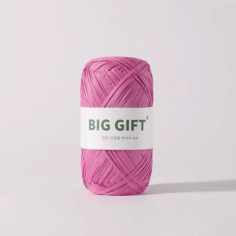 100% Cotton Raffia Yarn - 308yds Washable Straw Yarn for Crochet Summer Hats & Beach Bags