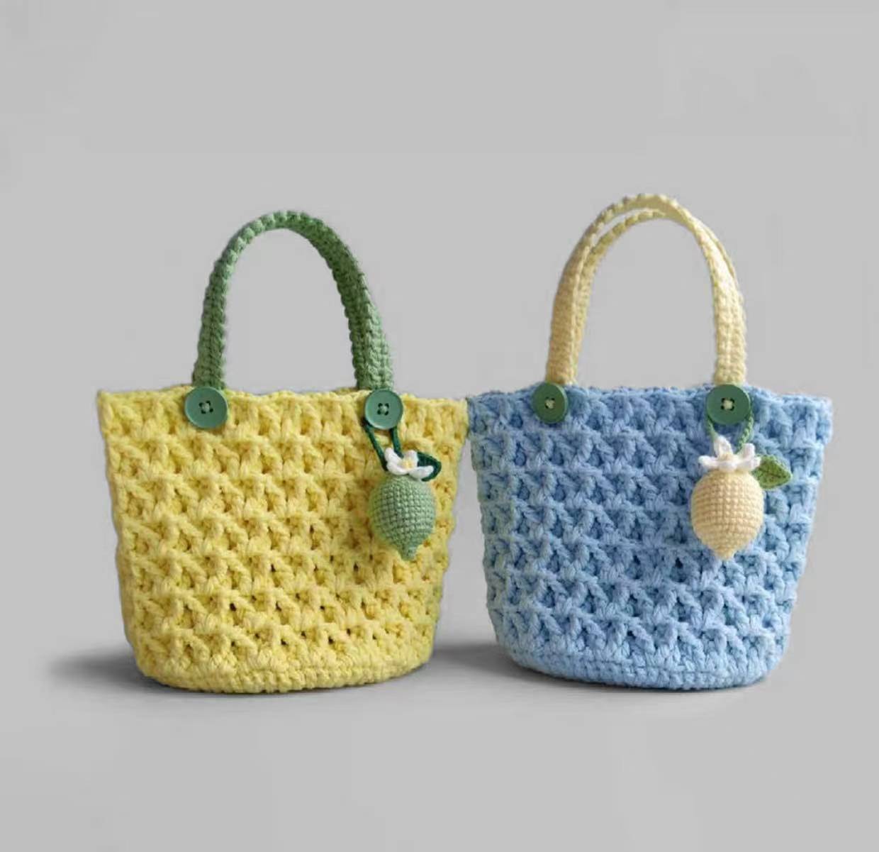 Lemon Sorbet Waffle Tote Bag