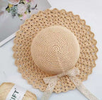 Lace-Brim Sun Hat