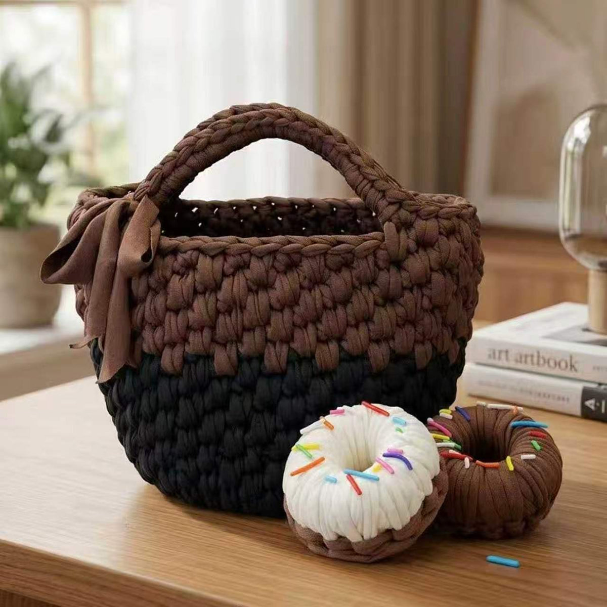 Beginner-Friendly Elastic Fabric Yarn,T Shirt Yarn for Bag, Basket, Blanket