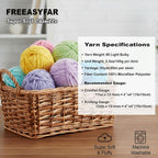 Light Bulky Super Soft Chenille Yarn for Amigurumi & Blankets