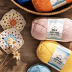 5 ply 60% Cotton 40% Acrylic Soft Yarn - #3 DK Sport Freeasyfar
