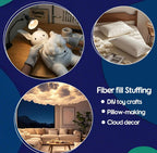 Soft Polyester Fiberfill Stuffing for Stuffed Animals, Crafts, Crochet