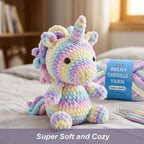 Light Bulky Super Soft Chenille Yarn for Amigurumi & Blankets