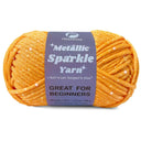 Metallic Sparkle Yarn for Crochet and Knitting with Easy-to-See Stitches