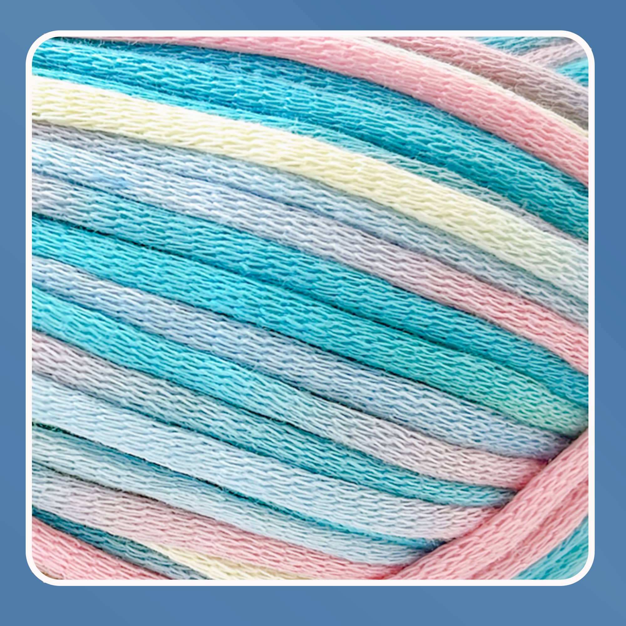 1 Pack 3.5oz/120yards,Beginner Easy Yarn for Crocheting and Knitting with Easy-to-See Stitches; Medium Weight #4(Variegated Color) Freeasyfar