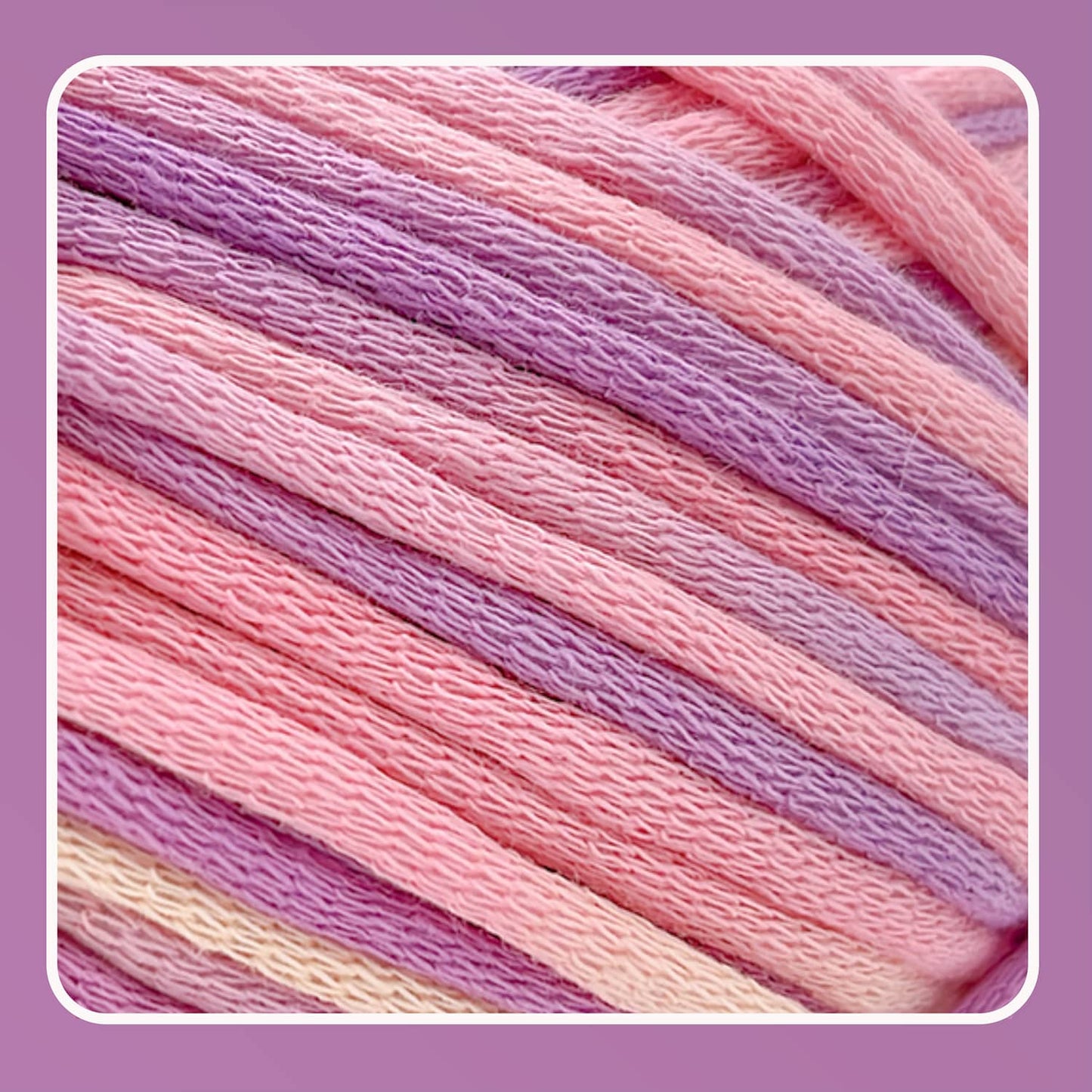 1 Pack 3.5oz/120yards,Beginner Easy Yarn for Crocheting and Knitting with Easy-to-See Stitches; Medium Weight #4(Variegated Color)