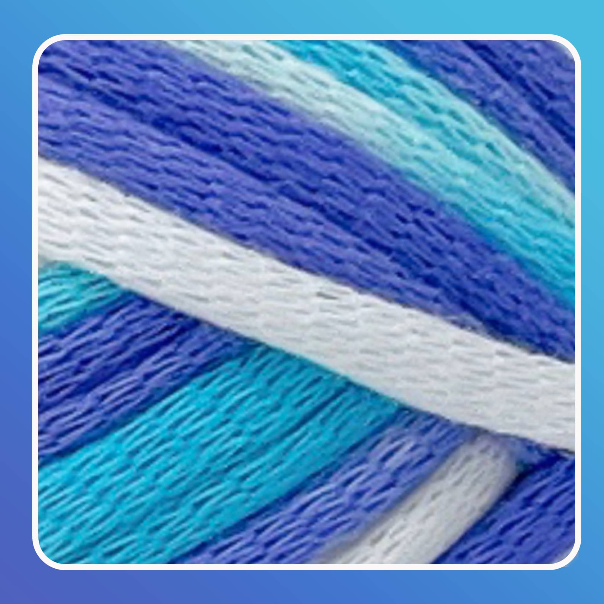 1 Pack 3.5oz/120yards,Beginner Easy Yarn for Crocheting and Knitting with Easy-to-See Stitches; Medium Weight #4(Variegated Color) Freeasyfar